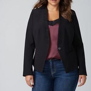 Lane Bryant Black Tailored Blazer